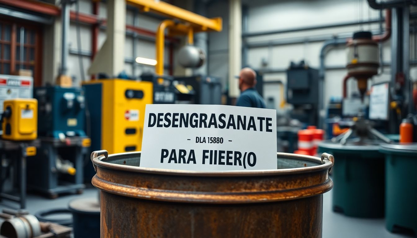 Desengrasante para Fierro